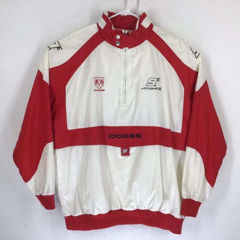 Chase Authentic NASCAR Jacket Windbreaker XL White Kasey Kahne #9 Dodge Hooded Cover