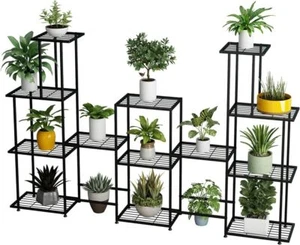 13 Tier Metal Plant Stand for Indoor Plant Shelf Flower Pot Shelves Display Rack - Picture 1 of 8