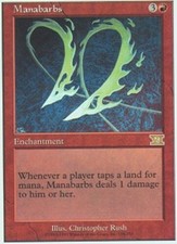 Manabarbs ~ Moderately Played 6th Edition Sixth MTG Magic UltimateMTG Red Card