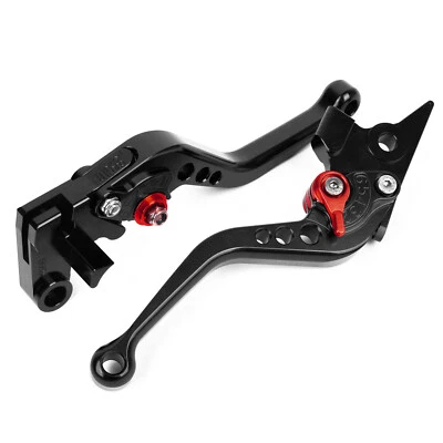CNC For Yamaha FZ6R 2009-2016 Brake Clutch Levers Short FZ8 2011-2016 Black US - Image 1 of 4