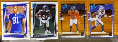 2020 Chronicles Clearly Donruss Rated Rookie Lot (4) 2021 Optic Donruss Herbert - Image 1 of 4