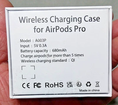 Wireless Charging Case For AirPods Pro - Factory Sealed & Free Shipping - Image 1 of 4
