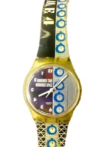 SWATCH 1998 VINTAGE GENT TIME 4 Art Artist Special BY LAURA GRISI ~ Lesen - Bild 1 von 11