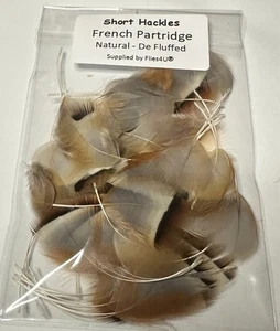 Short Hackles - Fly tying materials - French Partridge - Mixed size - De Fluffed - Picture 1 of 1