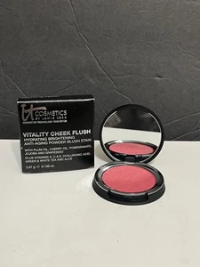 IT Cosmetics Vitality Cheek Flush Powder Blush in PRETTY IN PEONY NIB - Picture 1 of 10