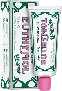 Euthymol Original Toothpaste Fluoride Free 75ml | Sensitive Teeth Gum Whitening - Picture 1 of 7