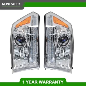For Dodge Ram 09-18 Headlight Headlamps Assembly w/ LED DRL Halogen LH+RH Side - Picture 1 of 13