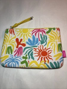 Bolsa de cosméticos de maquillaje IPSY Glam Bag ~ Colores/Tema brillantes de verano ~ Sol, palmeras - Imagen 1 de 6