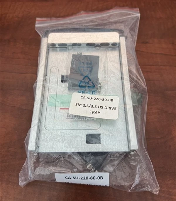 Supermicro (Gen 2) 3.5" to 2.5" Converter Drive Tray (MCP-220-00080-0B) - Image 1 of 1