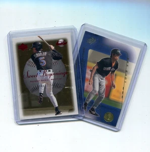 Lot of 2 Tsuyoshi Shinjo 2001 Rookie Cards SPx Sweet Spot Both #ed/1500 NY Mets - Picture 1 of 5