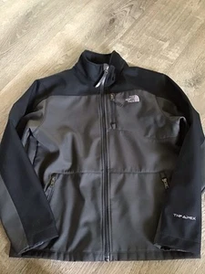 The North Face Soft Shell Apex Jacket Youth L Large 14/16 Black Full Zip Boys - Picture 1 of 10