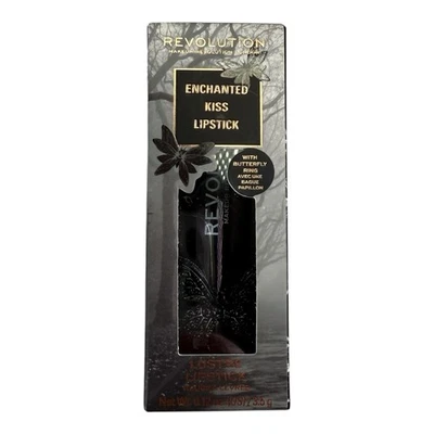 Lápiz labial Revolution Enchanted Kiss Lustre negro 0,12 oz nuevo sellado Foto 1 de 3