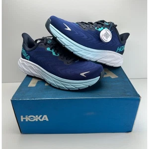 HOKA Men's Arahi 6 Shoes Outer Space/Bellwether Blue Size 8.5D NIB #22S - Picture 1 of 9