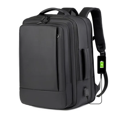 15,6" Herren Damen Laptop Rucksack Wasserdicht USB Reisen Business Schulrucksack - Bild 1 von 4