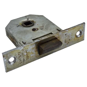 Vintage Union Parkes Willenhall Door Lock Latch Mechanism Mortice 9.5cm Silver - Picture 1 of 11