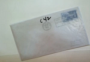 U. S. FDC - C42 - Air Mail -  no cachet - comb. ship! - - Picture 1 of 1