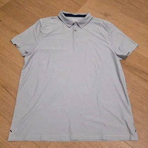 Polo RHONE Performance XXL a righe golf casual fine tessuto italiano - Foto 1 di 12