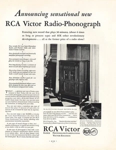1931 RCA Victor Radio Phonograph: Sensational Vintage Print Ad - Picture 1 of 1