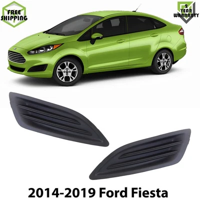 Front Fog Lights Cover Textured Left & Right Side For 2014-2019 Ford Fiesta — 第 1/4 张图片