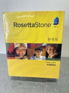 ROSETTA STONE KOREAN LEVELS 1-2-3 COMPLETE SET AUDIO COMPANION INCLUDED - Picture 1 of 6