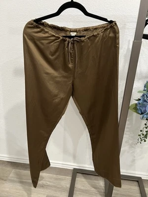 Dosa Silk Cotton Brown Drawstring Pants Sz 3 (item B12.2) - Image 1 of 4