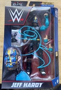 The Hardy Boyz Jeff Hardy SIGNIERTE WWE Wrestling Elite Collection Figur - BAS COA - Bild 1 von 6