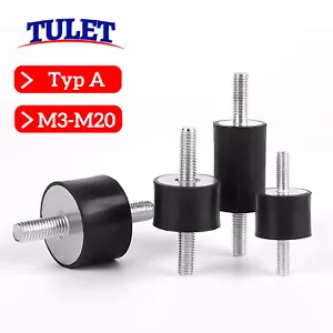 Tampone in gomma tipo A ammortizzatore vibrazioni silentblock tampone gomma-metallo da M3 a M20 - Foto 1 di 100