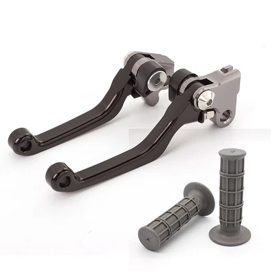 Empuñadura de palanca de pivote de freno de embrague de suciedad CNC FXCN para Honda CRF450R 2002-2003 negra Foto 1 de 4