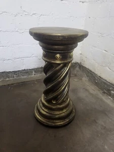 Column antique height 56 cm round columns flower column decorative column base color bronze - Picture 1 of 3