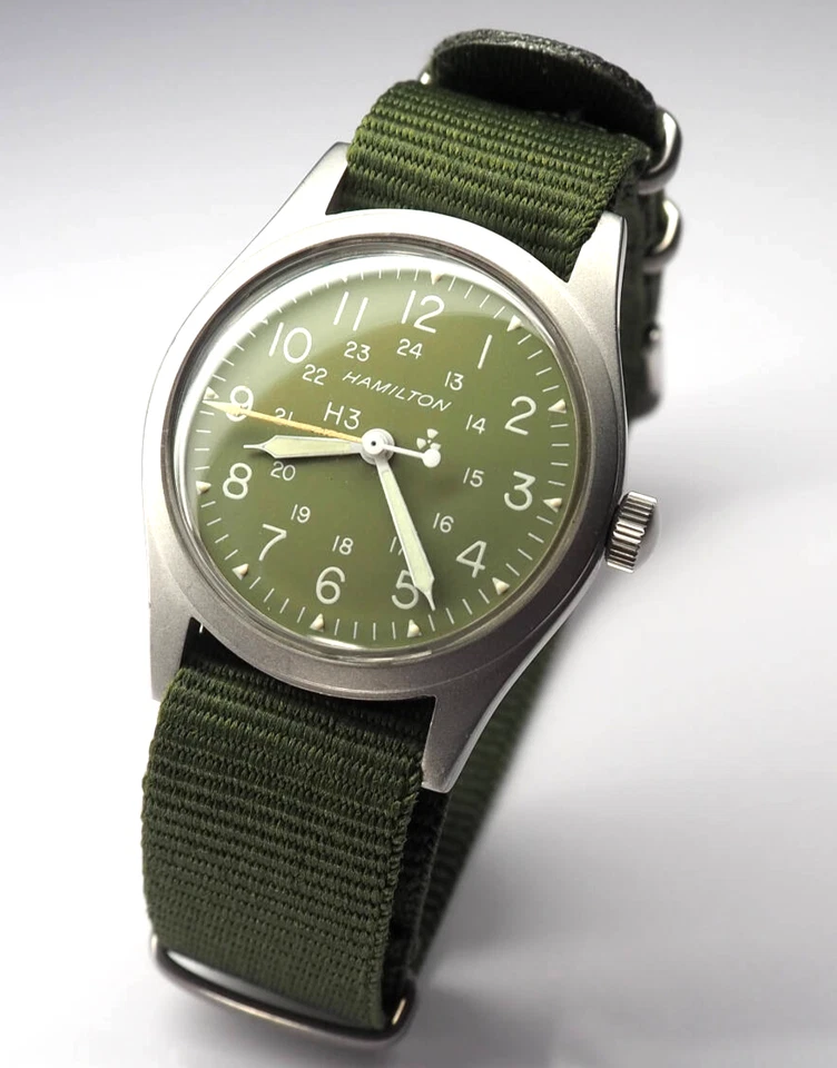 Hamilton Khaki Field H3 Military  watch Manual  winding  Hand-Wound R-S - Image 1 of 4