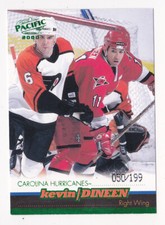 99-00 Pacific Kevin Dineen /199 EMERALD GREEN Hurricanes 1999