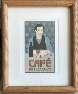 David Lance Goines 1980 Cafe Chez Panisse Selbstporträt Portal Publikation Litho - Bild 1 von 17