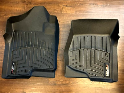 WeatherTech Floorliner передний для 2007-2013 GMC Sierra 1500/2500/3500HD - черный - Изображение 1 из 4