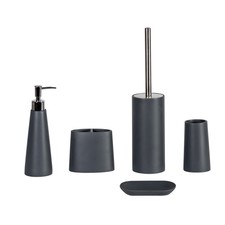 Alto- Bathroom Accessory Set, Soap Dish, Soap Dispenser, Tumbler & Toilet Brush