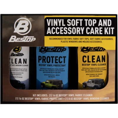 Soft Top Cleaner Kit Bestop Cloth Roof Top Vinyl Jeep Universal - Image 1 of 4
