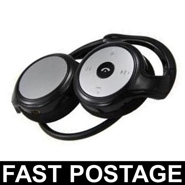 Bluetooth Wireless stereo Headphones running compatible with iPhone Nokia Sony - Image 1 of 3