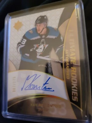 19-20 UD Ultimate Collection 18/19 Retro Rookie Auto RRA-MC Maxime Comtois /175 - Image 1 of 2