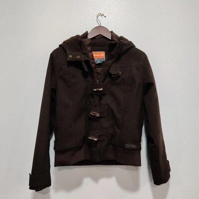 Merrell Opti-Warm Dark Brown Bomber Style Coat Women's size M Double Layer Thick - Image 1 of 4