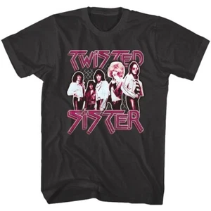 Twisted Sister Shirt Band Group Photo 70's Glam Metal Graphic Tees - Picture 1 of 2