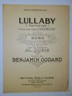 Vintage/Antique 1924 "Lullaby (Berceuse)" Godard Piano Sheet Music National