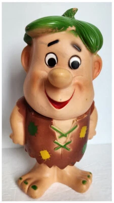 1960 Hanna Barbera Picapiedra; Barney Rubble; Figura Vinilo Knickerbocker 10" Foto 1 de 4