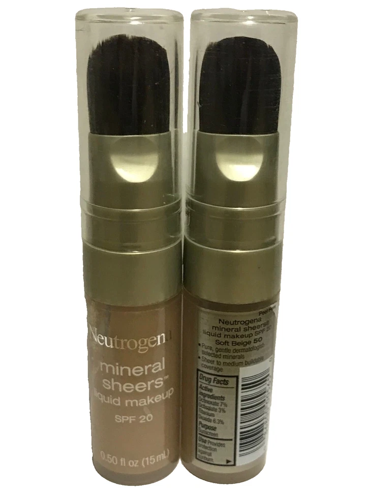 Neutrogena Mineral Sheers Liquid Makeup SPF 20 Soft Beige # 50 (Pack of 2) - Image 1 of 2