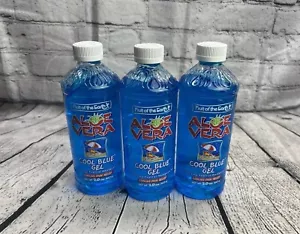 Fruit of the Earth Aloe Vera Cool Blue Gel Lot of 3 Topical Pain Relief 20 oz - Picture 1 of 3