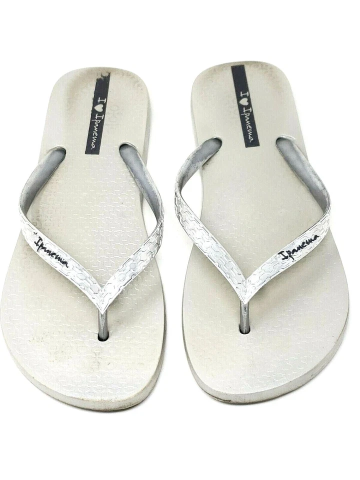 Chanclas Ipanema plateadas glamurosas para mujer - talla 8 Foto 1 de 4