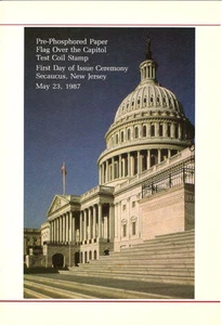 #2115b First Day Ceremony Program 22c Flag over Capital Stamps - Picture 1 of 1