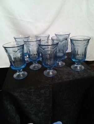 Винтажные чайные кубки Fostoria Woodland Blue Ice - Изображение 1 из 3