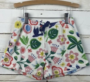 Girls MINI BODEN Sz 9y Toweling Shorts Floral Flower Print Pull On Terry  - Picture 1 of 5
