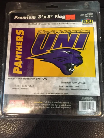New University Of Northern Iowa UNI Panthers 3X5 Flag High Quality Licensed Cover