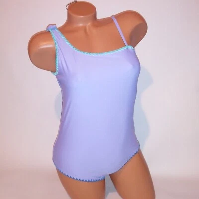 Hurley One Piece Natación Niñas XL 16 Púrpura Azul Cosido Sólido Sin Acolchado Inalámbrico Foto 1 de 4