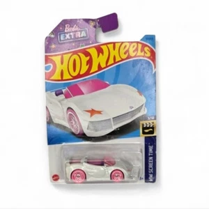 Hot Wheels Barbie Extra Screen Time Series 3/10 Convertible with Pink Wheels - Picture 1 of 8